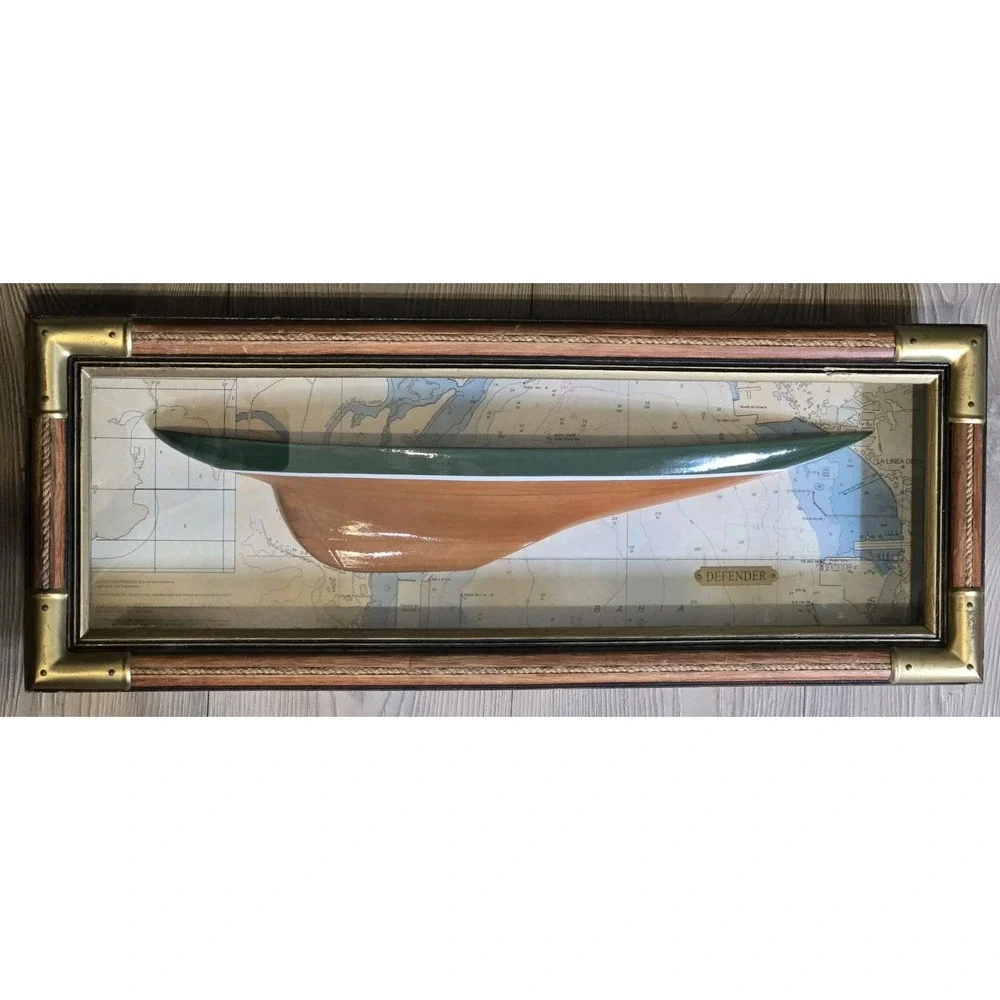 DEFENDER Boat Framed Shadow Box 23